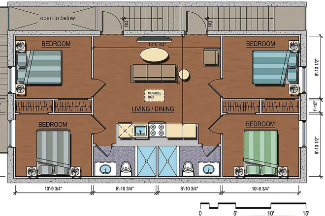 layout - 16 E Springfield St #4, less than a mile from campus Apartments