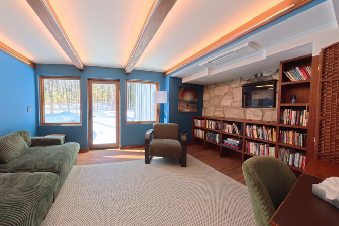 Library - NEW641 Architectural 5-Bed Stoneham Estate Home w/ Private In-Law Suite