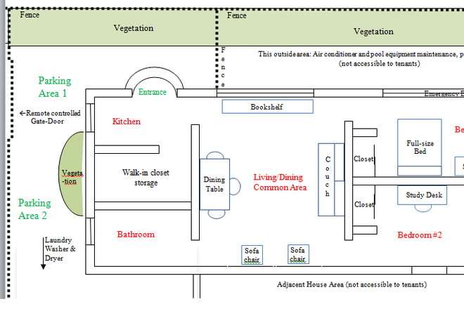 Floor Plan - CAMBRIDGE LAWNS Apartment for Two