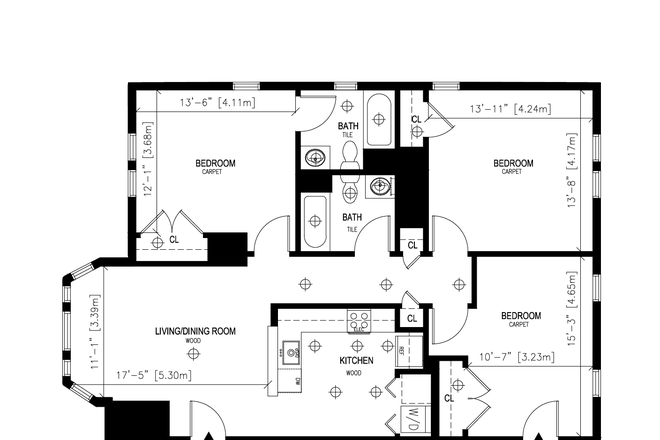 Floor Plan - 28 Hingham St. Apartments