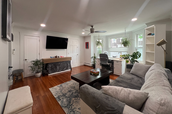 Living Room - Furnished 1BR/1BR Apartment for July-August 2026 in Cambridge