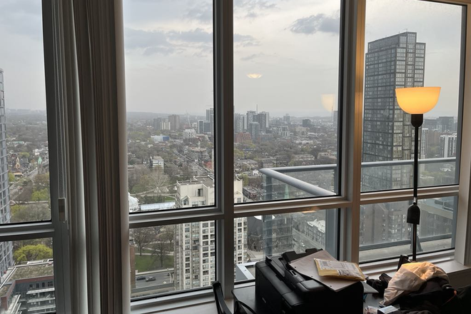 View from Unit - Furnished Studio with Laundry and Appliances Included on Church Street