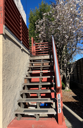 front stairs - 1b/1b apartment