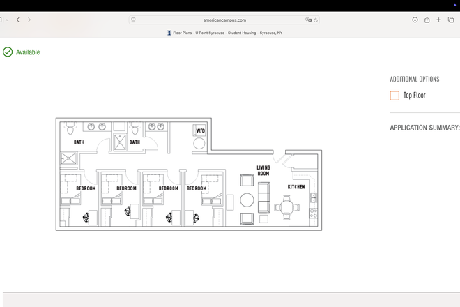 exact floor plan - U POINT APARTMENTS