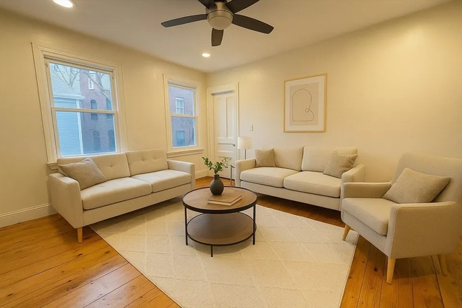 Living Room - Private 1 Bedroom with 3 other NU undergrad Students Apartments