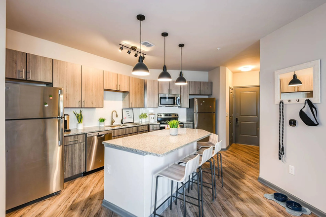 Living Area - Union on Fletcher Apartments