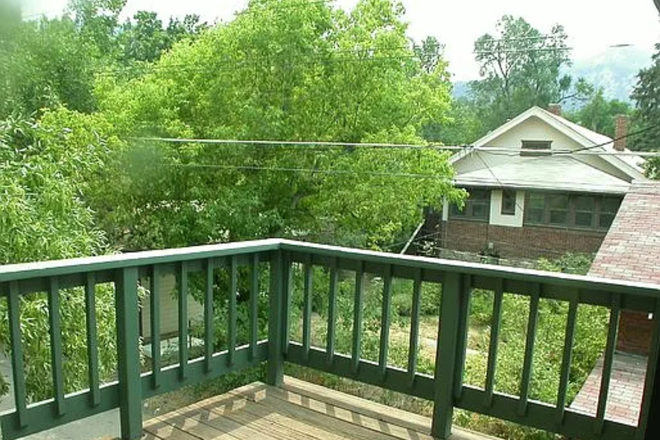 third floor balcony - Sweet little home right on the Hill! Close to campus with a balcony and a front porch