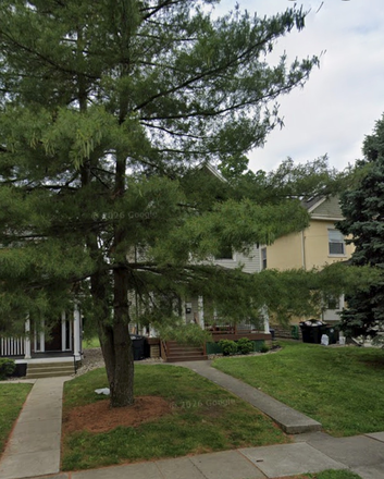 Outside of house, message for photos of room - house close to campus, only a few houses down from the all for one shop