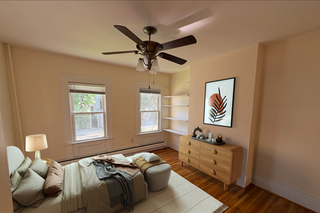 Bedroom - Beautiful Furnished Apartment minutes to MIT, Harvard, Red Line, and Green Line!