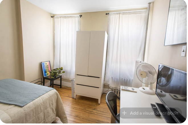 bedroom - Furnished room available in cozy shared home (cat household)