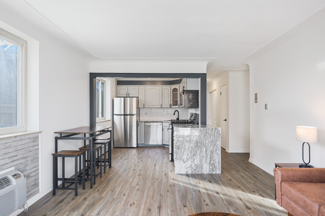 Living Room/Kitchen - Partially Furnished Urban Style Condo Next to DU