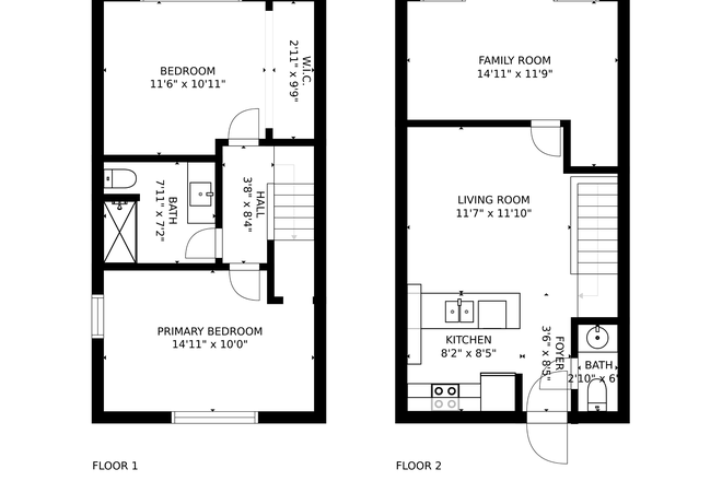 Floorplan - Charming 3 Bedroom, 1.5 Bathroom on The Hill