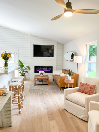 Living Room - 3 Bed Renovated Home + Fenced in Backyard on James Island - 10 min to Downtown + Folly