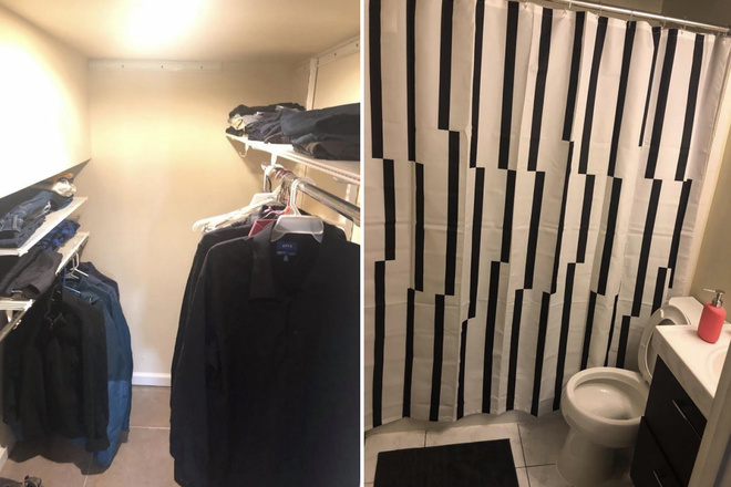 Basement master bedroom closet and bathroom - Spacious Private Room at 4908 Erie St (Available from August 2026) House