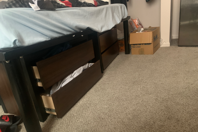 Underbed drawers for clothes - The Village at Chandler Crossings Apartments