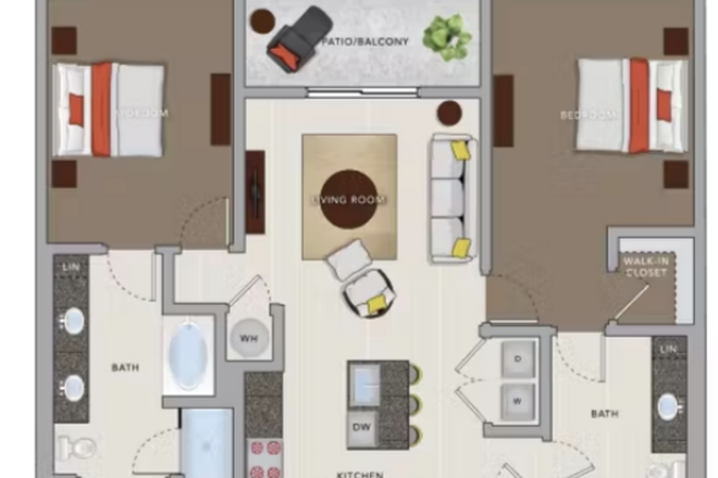 Floorplan - AMLI 8800 Apartments