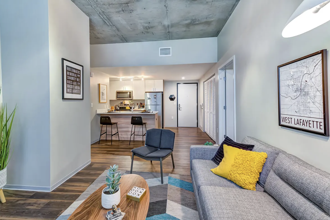 Living Room - Rise on Chauncey Apartments