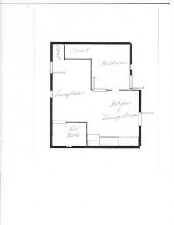 Apartment - No Roommates!  One bedroom private apartment in house at Sloans Lake.  Available Jan. 1st.