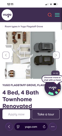 Floor plan - Yugo Flagstaff Grove