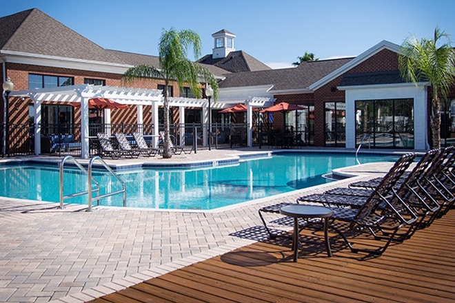 Pool Area - The Province 4 by 4 student housing Apartments