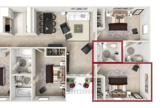 Floorplan - Lexington Crossing Apartments