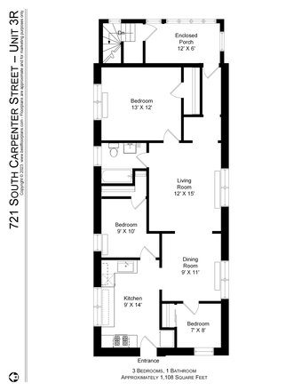 Spacious Floor Plan - Spacious 3 bedroom apartment steps from campus