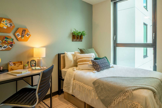 Bedroom Example - Hub on Campus - 3rd Ave Apartments