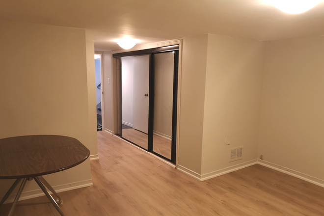 Basement Living Room 2 - Furnished Big Basement Apt, Newly Renovated, Female Prefer, 1min Walk to Bus, 30min Transit to Downt