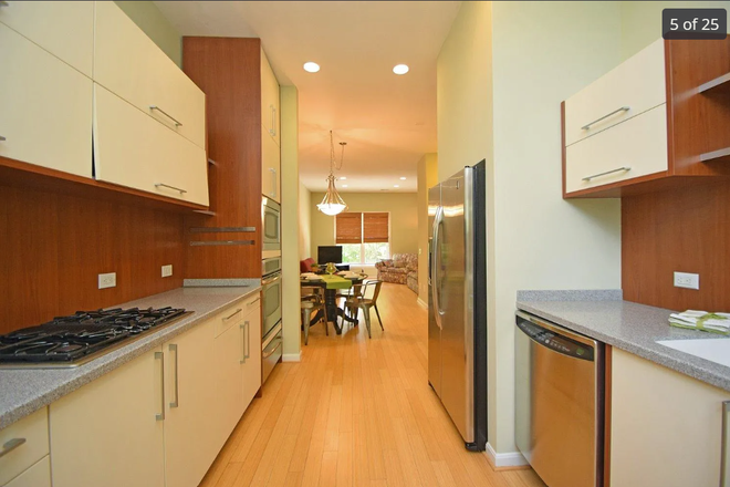 Kitchen looking into the Dining Room / Family Room - Available August 1, 2026 - Across the Street from Sheakley Practice Facility Condo