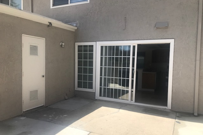 Patio door - 21808 Lake Vista Drive,  20-minute drive to UCI, 5-minute drive to Chapman University Irvine campus Condo