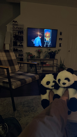 Unit Furnished Living Room - At Night - MAPLE RIDGE TOWNHOME UNIT SUMMER 2026 - MOVE IN AVAILABLE AS EARLY AS APRIL 1st