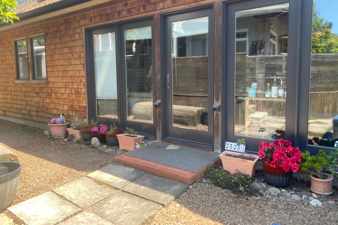 front of cottage - Walk to CAL! Beautiful Light Filled One Bedroom Private Backyard Cottage- Elmwood - Serene Offi