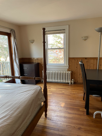 Bedroom with full size bed - Furnished room-Wilder Ave-Princeton Junction