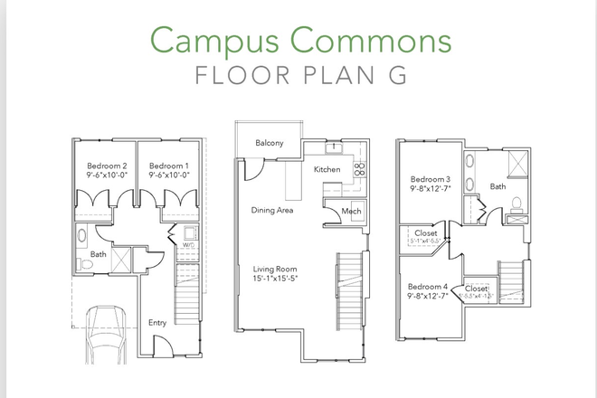 Floor plan - South Campus Commons