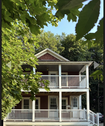 Exterior - second floor has views - Convenient to UMass but quiet & less expensive, 2 bdrm filled w/ sunlight, natural beauty, 2 porches Duplex