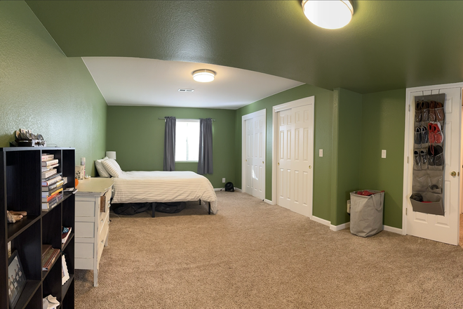Master bedroom and study area - 2 Bedroom on Open Space - Private Entry + Garage Townhome