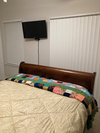 TV in Private Bedroom - PRIVATE ROOM AND BATH IN COZY HOME -- UTILITIES INCLUDED - SHORT WALK TO METRO RAIL AND BUS