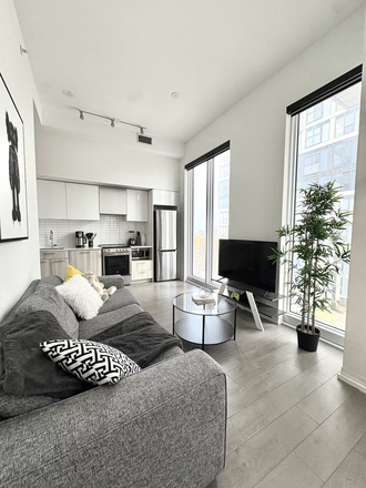 Living room & Kitchen - 2-Bedroom 2-Bath Downtown Condo.