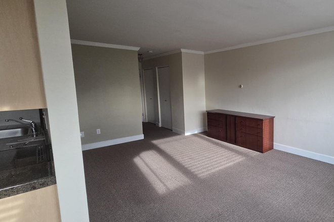 Living area off kitchen - Amazing Location -- Spacious Studio in Secure West Wash Park Bldg Condo