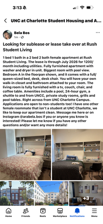 Facebook - Rush Student Living