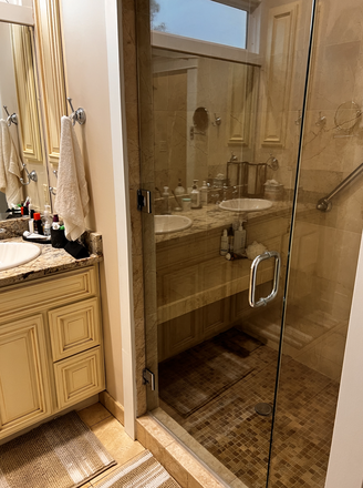 Shower in master bathroom - On the corner of Pine and Maple Street, just a few blocks away from campus House