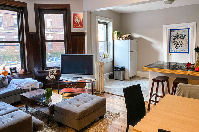 living room - SPACIOUS ROOM FOR RENT IN 4 BED/2 BATH - DUPLEX STYLE APARTMENT ACROSS FROM STAR MARKET!!