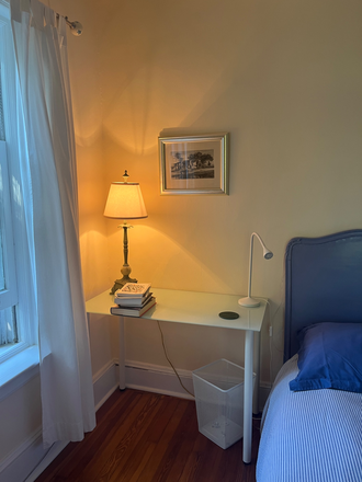 Desk at side window - Furnished room in shared home for PU affiliate only-Chestnut St-Princeton