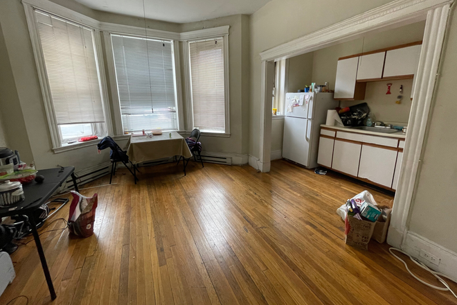 Visit hubrealtyproperties.com - Huge 2 bedroom with large kitchen and bay windows, on T near HMS Apartments
