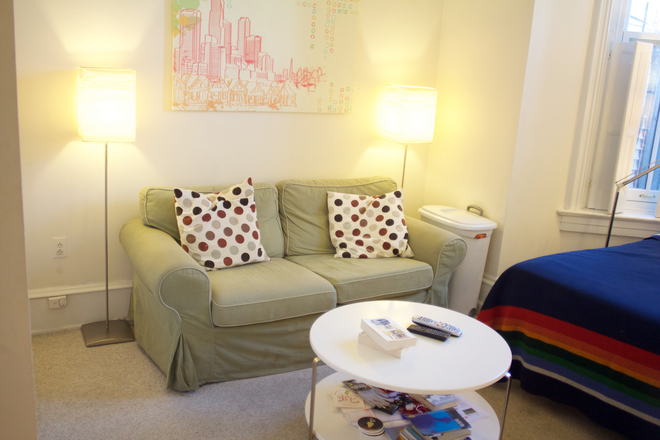 Sofa - Large, Bright, Beautiful Furnished Room in Historic Row House - 1 Block to Metro