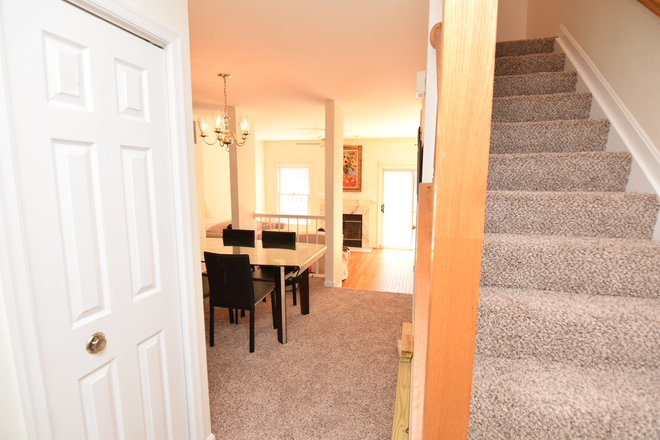 hallway from front door - Walk to UMB from this beautiful townhouse! Perfect for UMB students